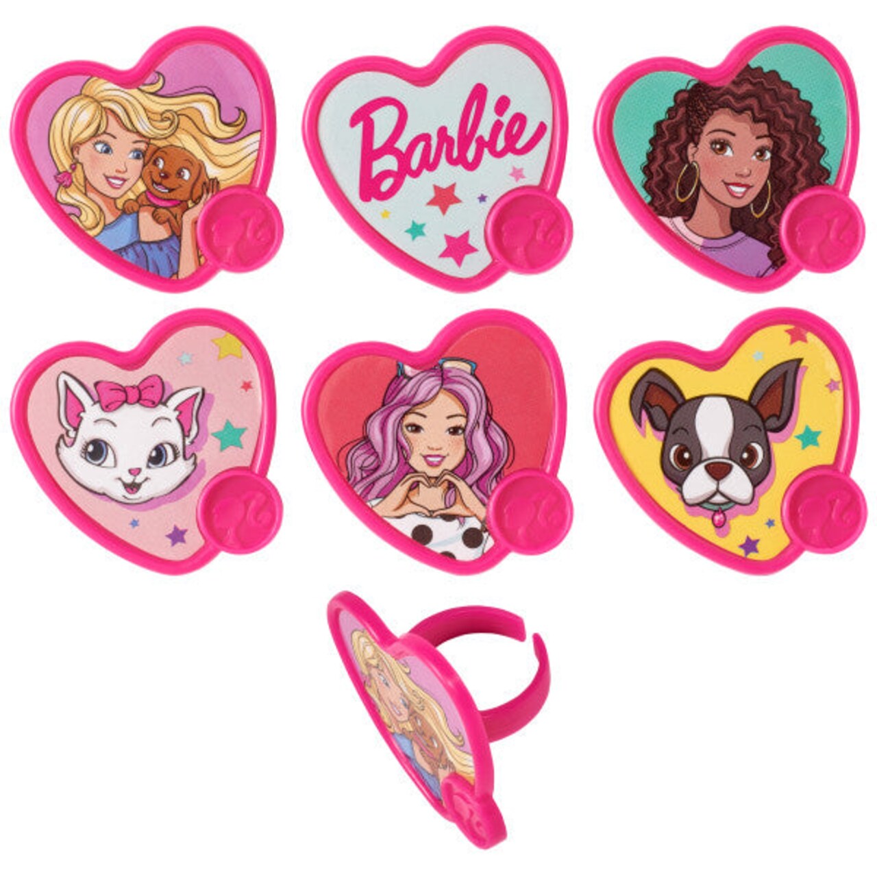 Barbie shop cupcake rings